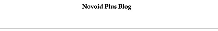 Novoid Plus | Blog