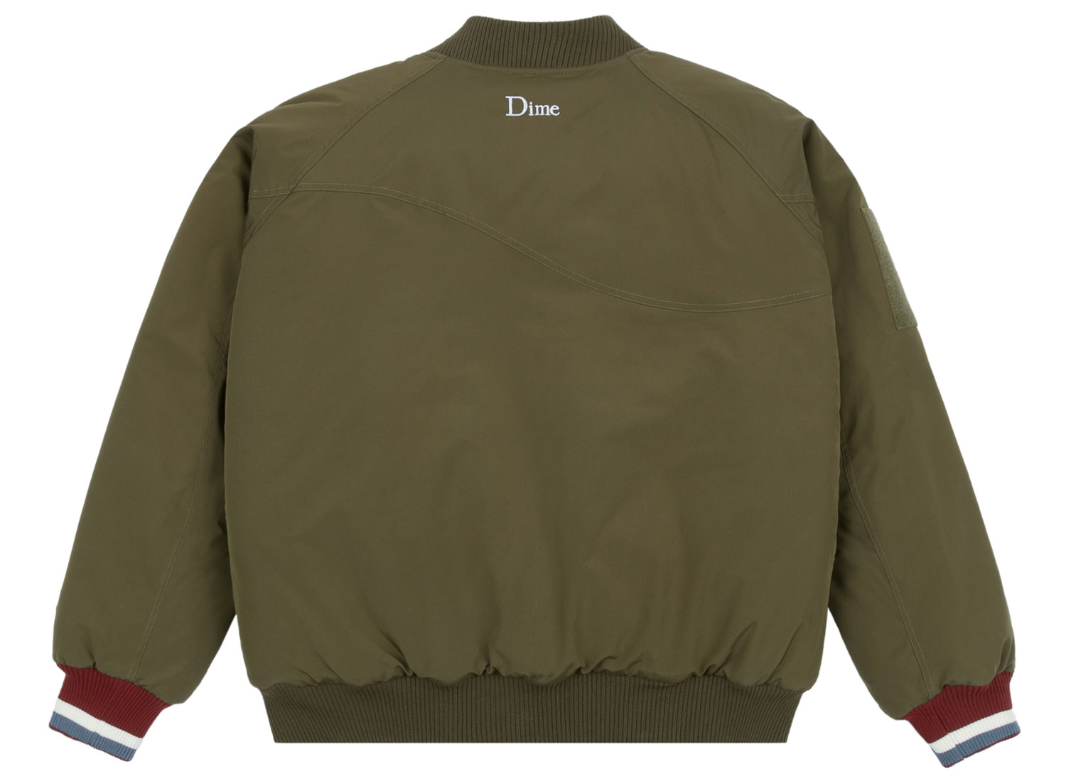 dime velcro patch bomber jacket asparagus 195 00 epuisé dime velcro