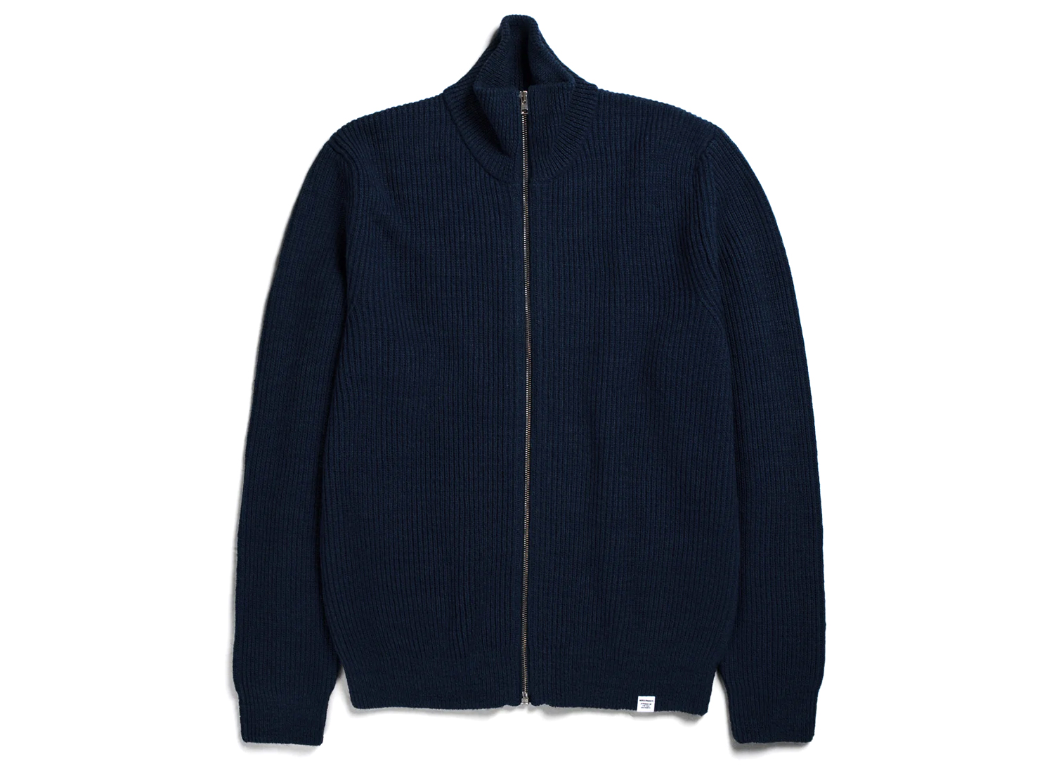norse projects hagen cotton wool jacket dark navy