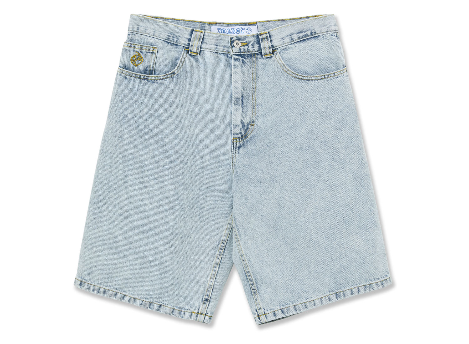polar skate co big boy shorts light blue