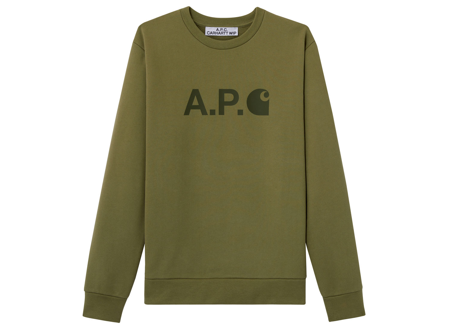 APC x Carhartt Sweatshirt Ice H Kaki Novoid Plus