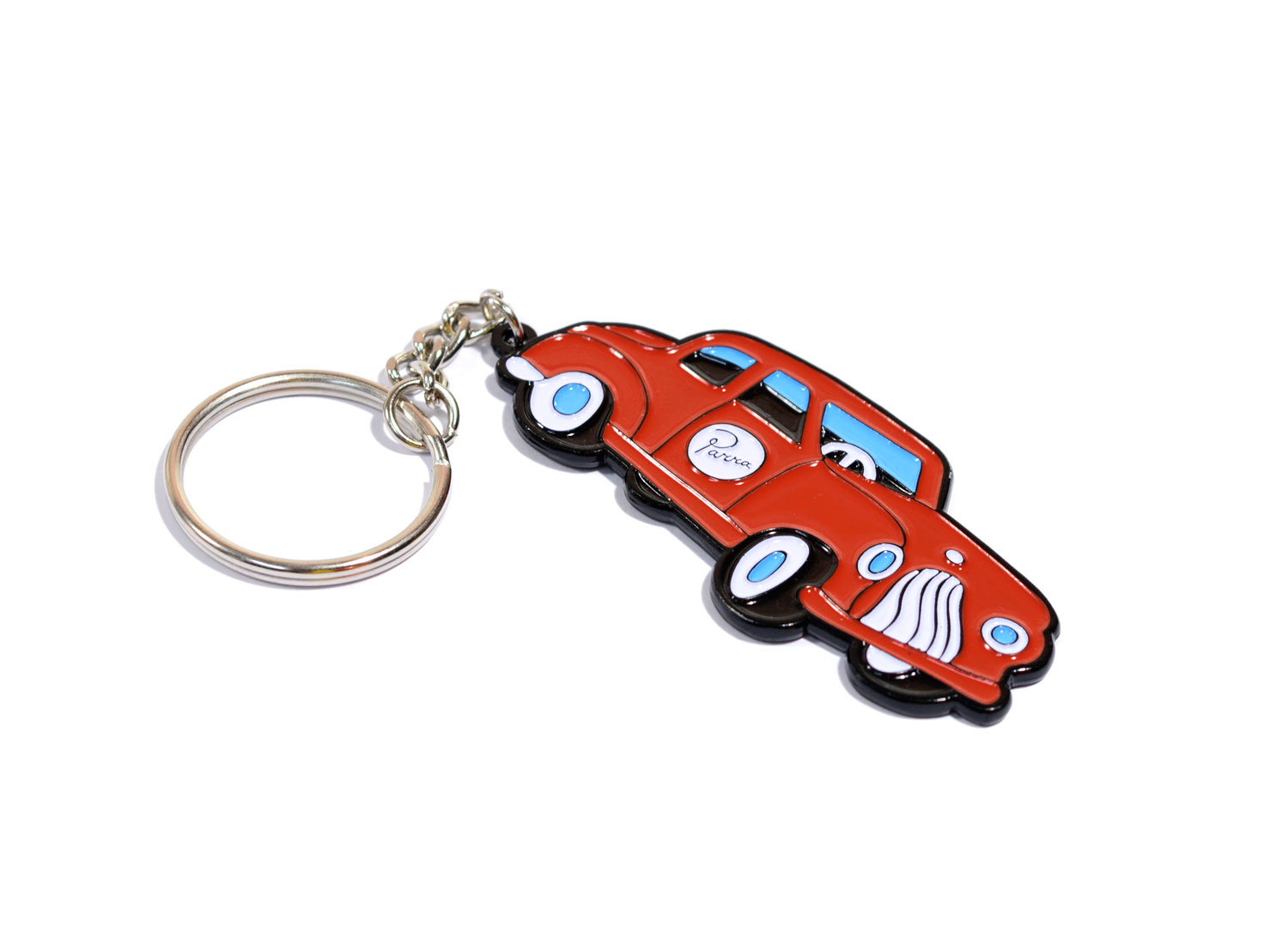 by parra toy car keychain red