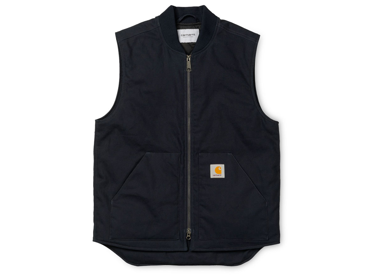 carhartt wip vest dark navy