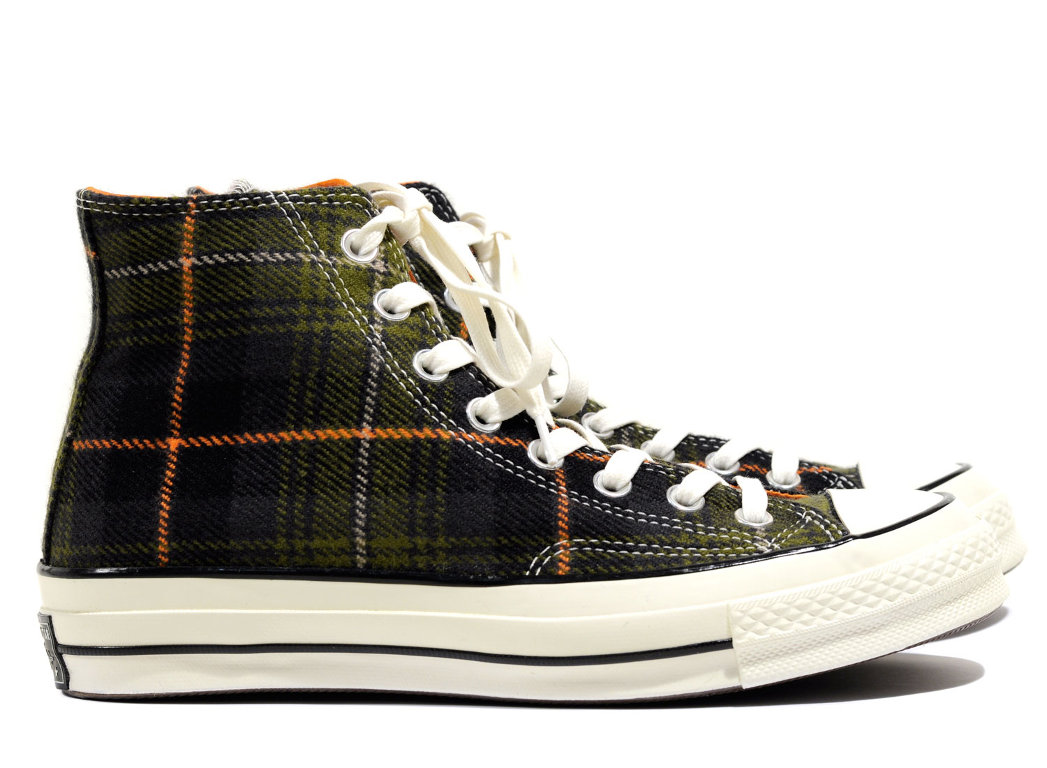 Converse CT 70 Hi Plaid Medium Olive 