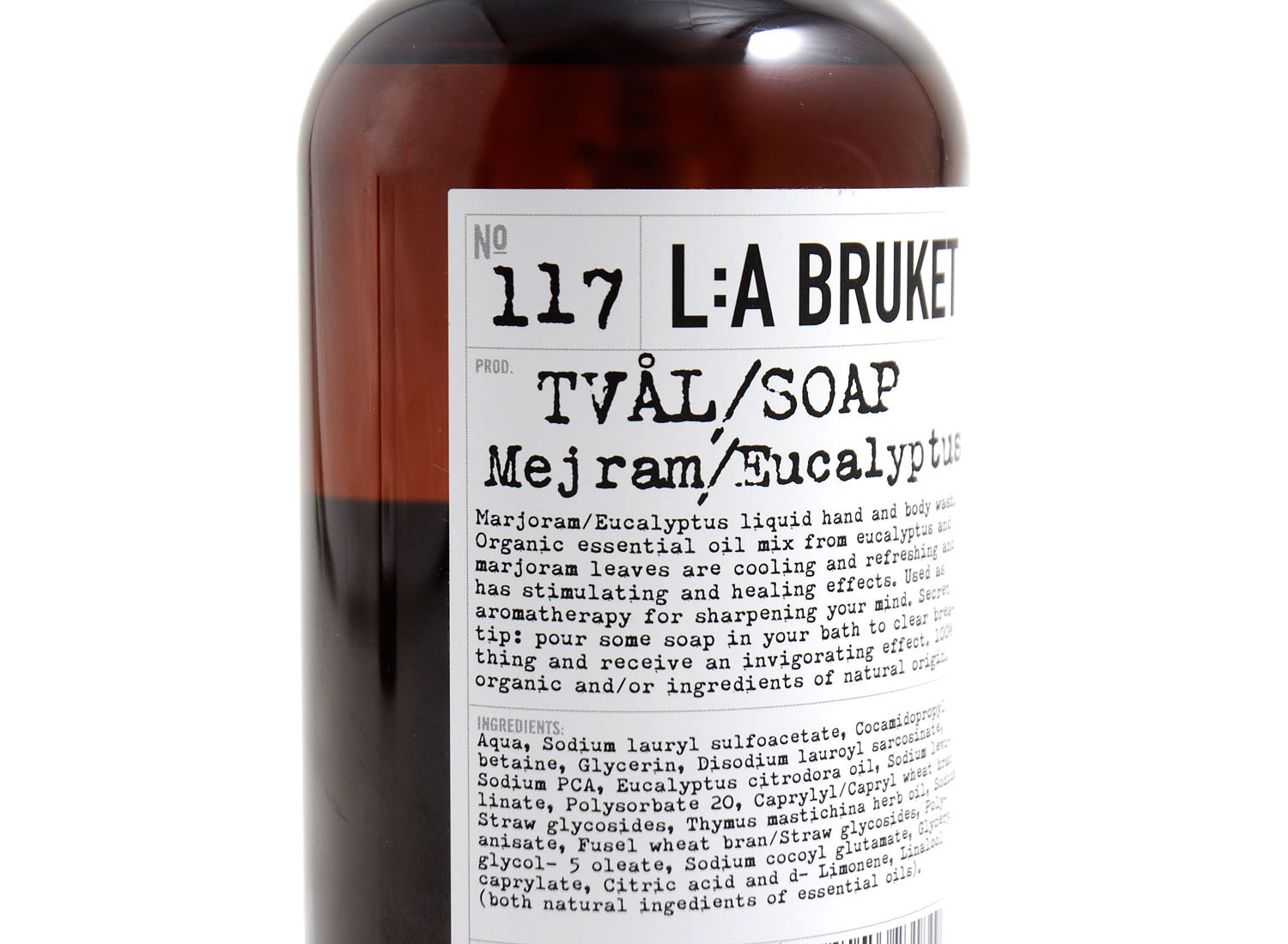 LA Bruket 117 Liquid Soap Marjoram Eucalyptus 450ml / Novoid Plus