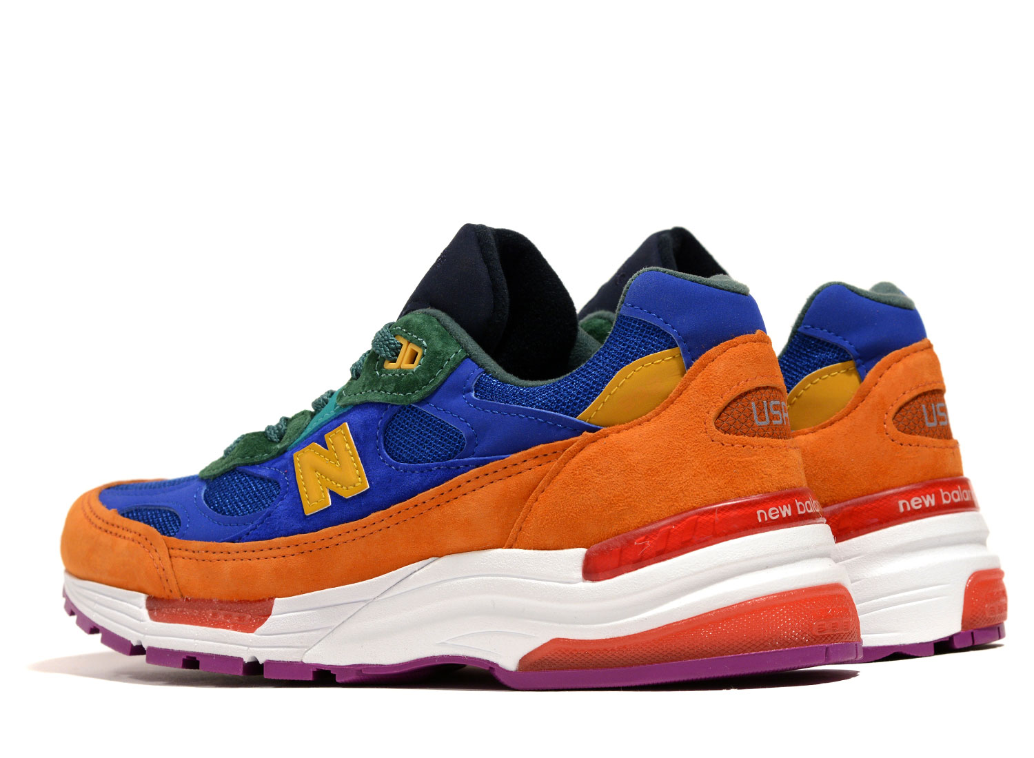 new balance bleu orange