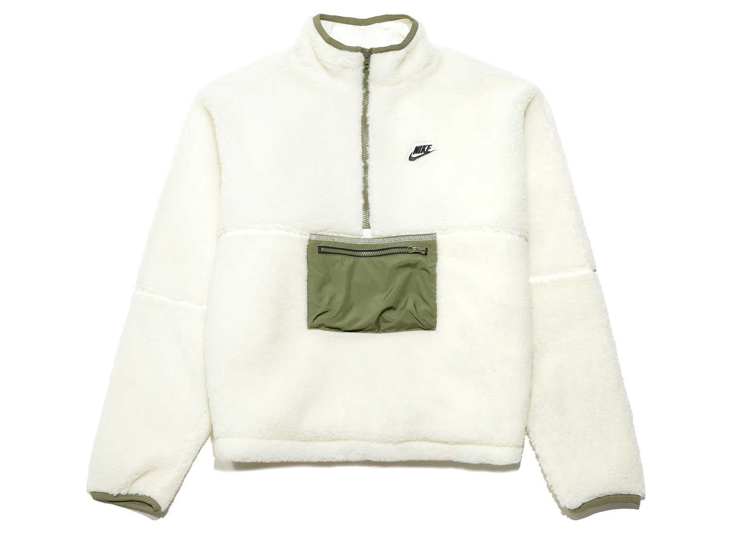 Nike Half Zip Winterized Anorak Sail Medium Olive DQ4880 133 Novoid Plus