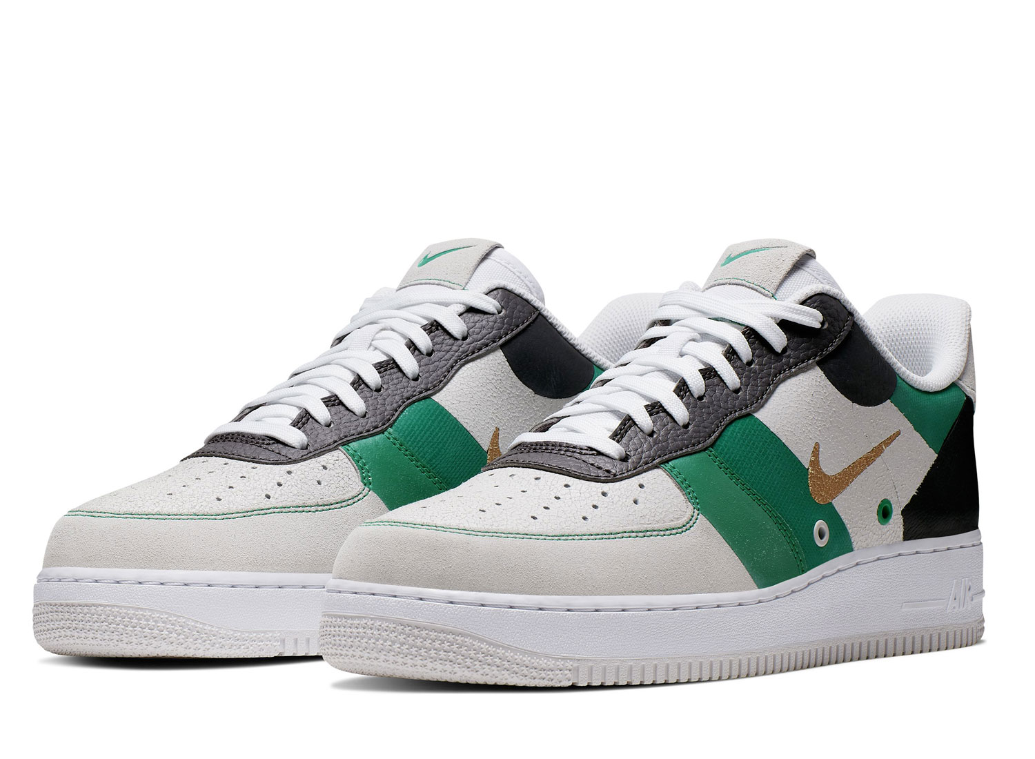 nike air force 25 white gold