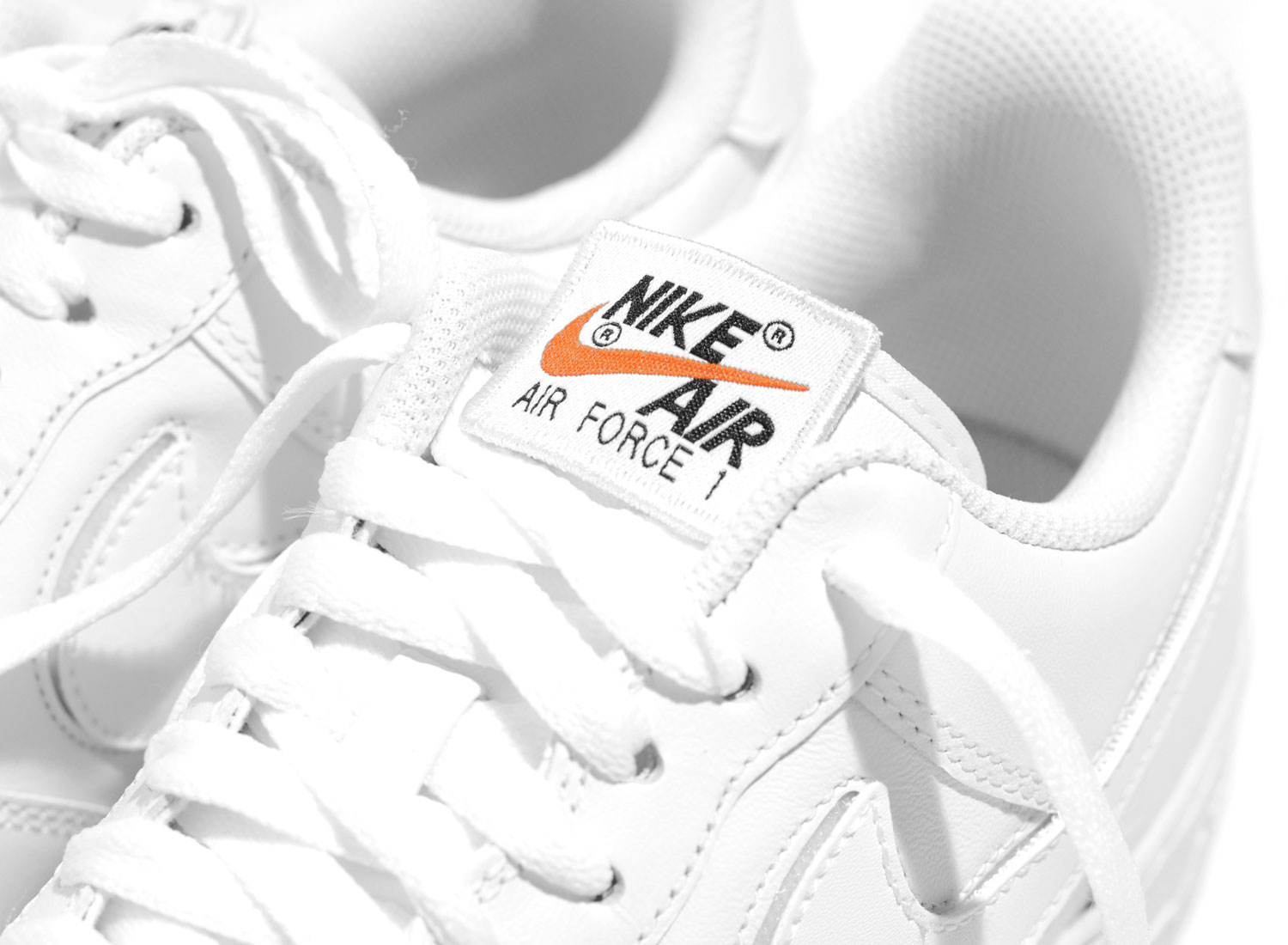 air force 1 swoosh pack white