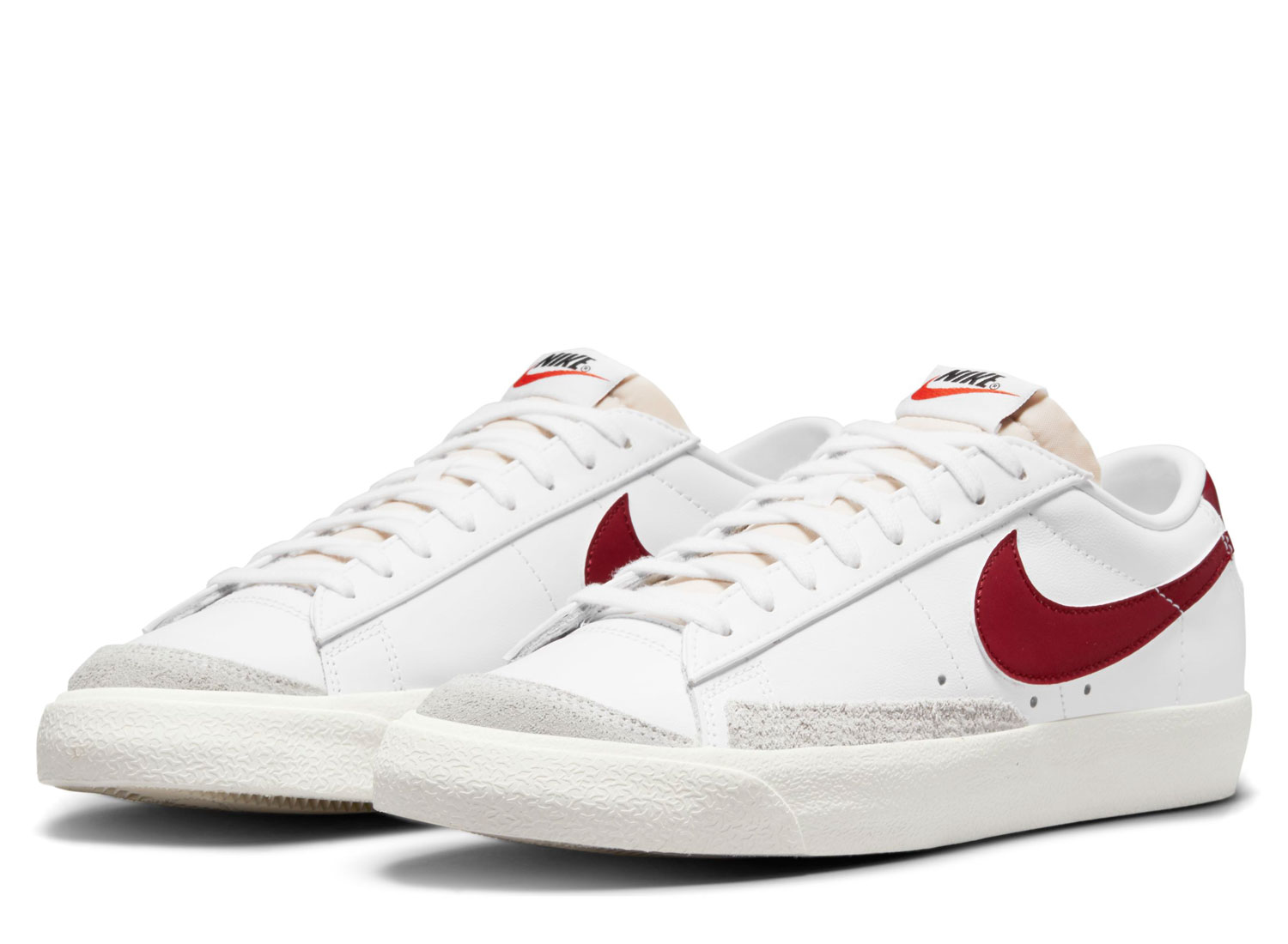nike blazer mid 77 white and red