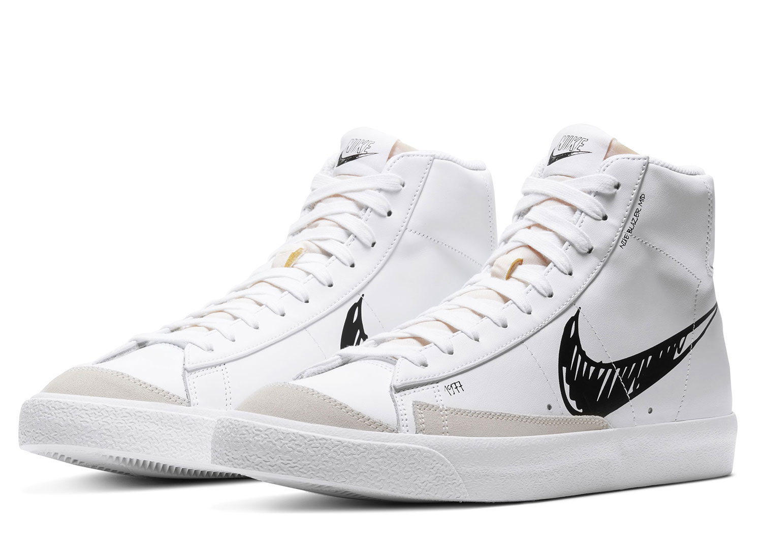 nike blazer mid 77 sketch white