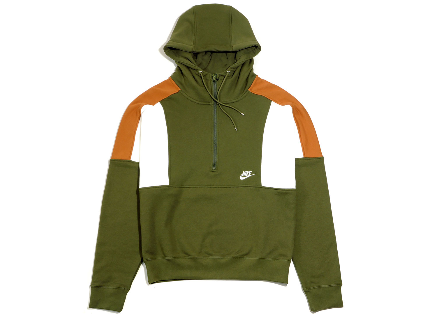 nike beige half zip