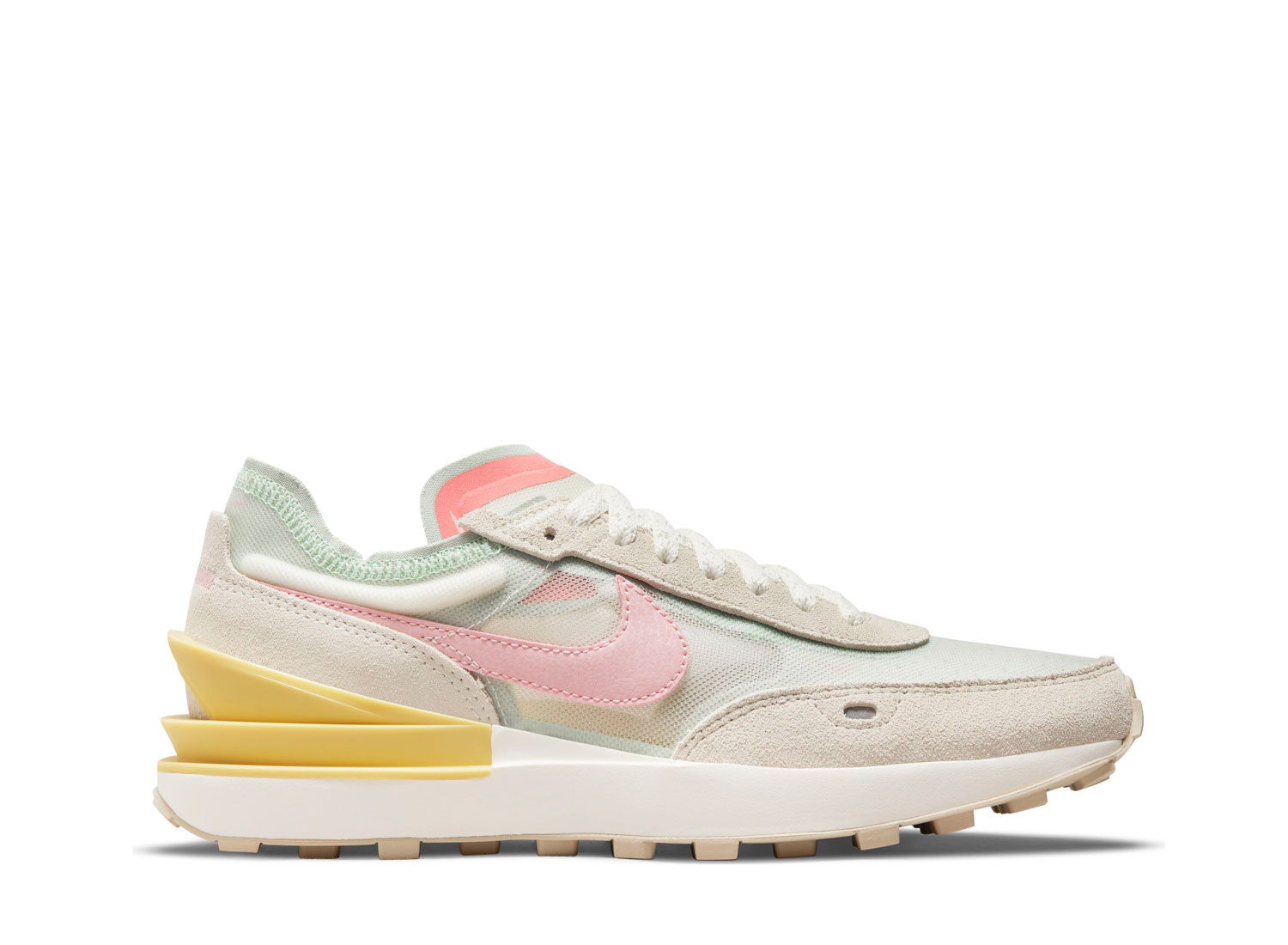nike waffle one seafoam pink glaze