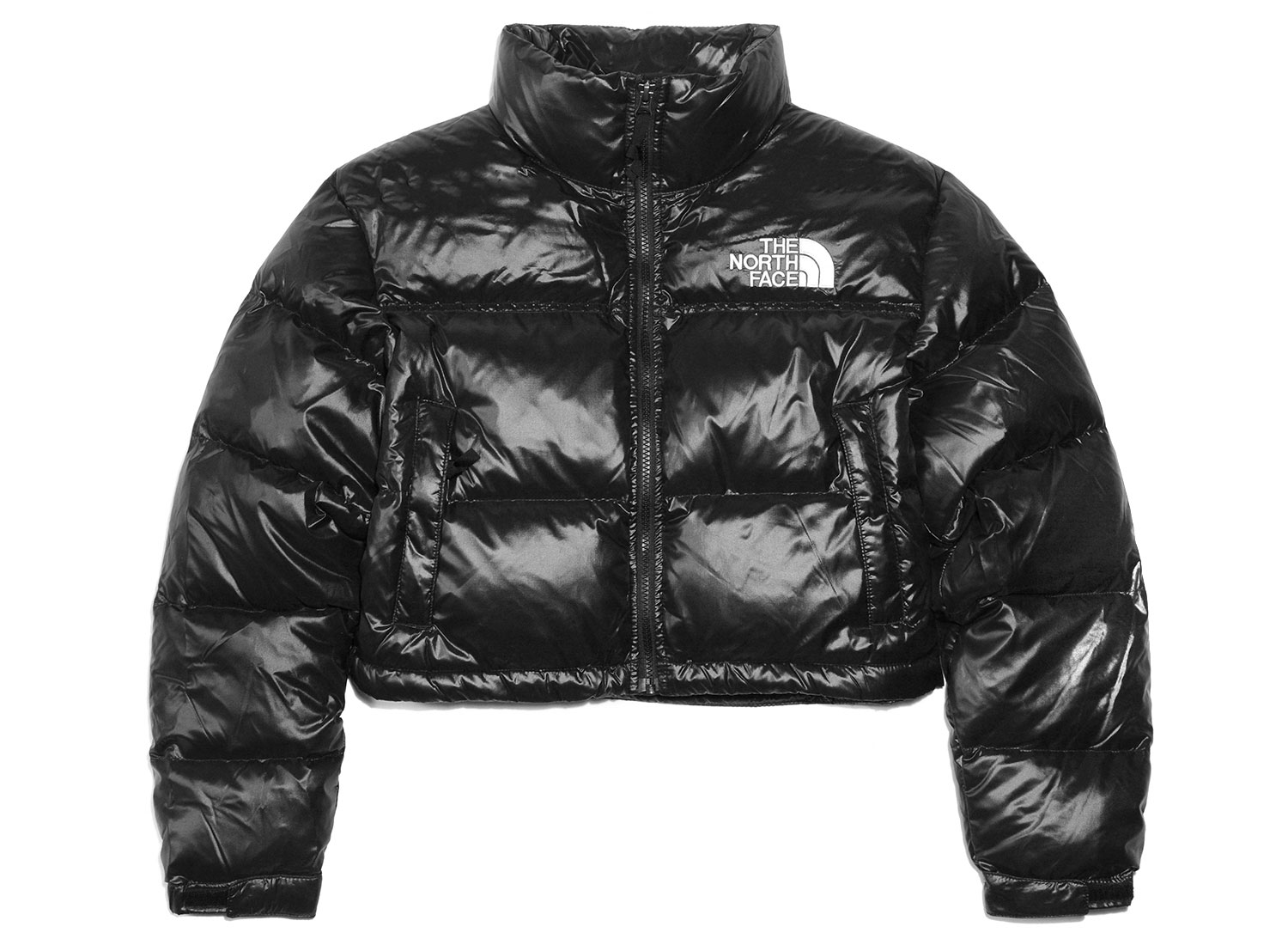 The North Face Nuptse Short Jacket in Summit Navy | FWRD