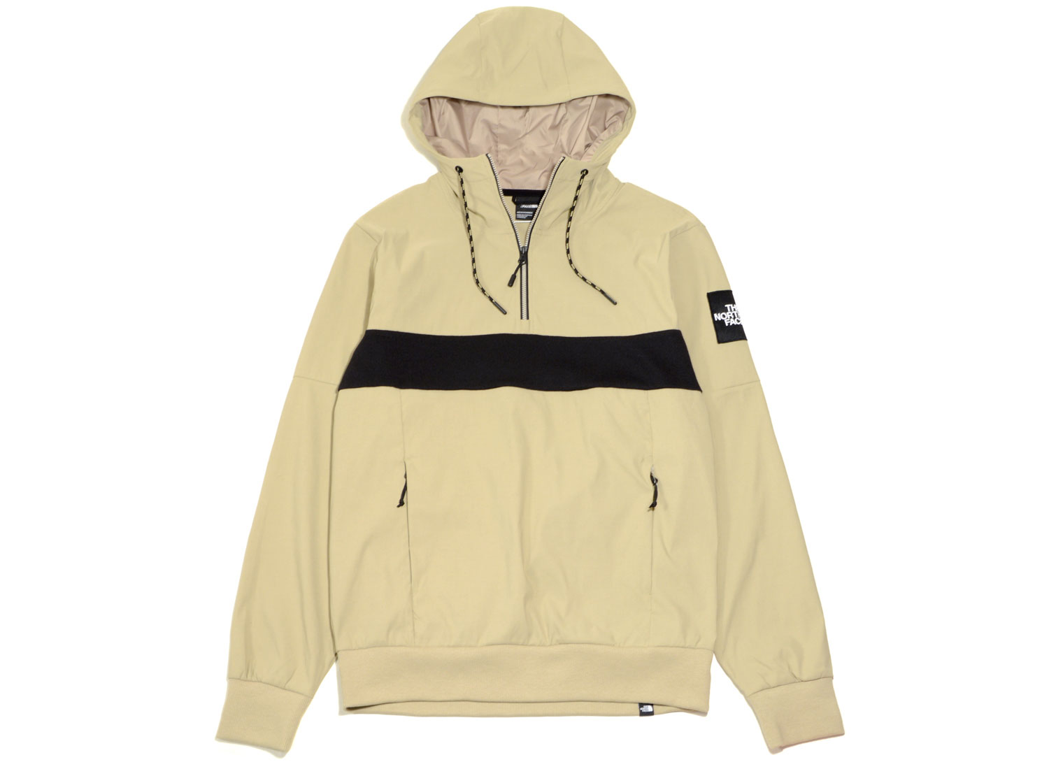 The North Face Pullon 1 4 Zip Hoodie Twill Beige Novoid Plus