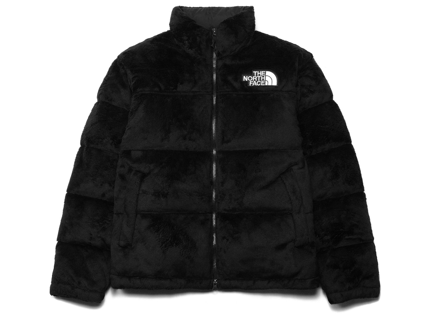 the north face versa velour nuptse jacket black
