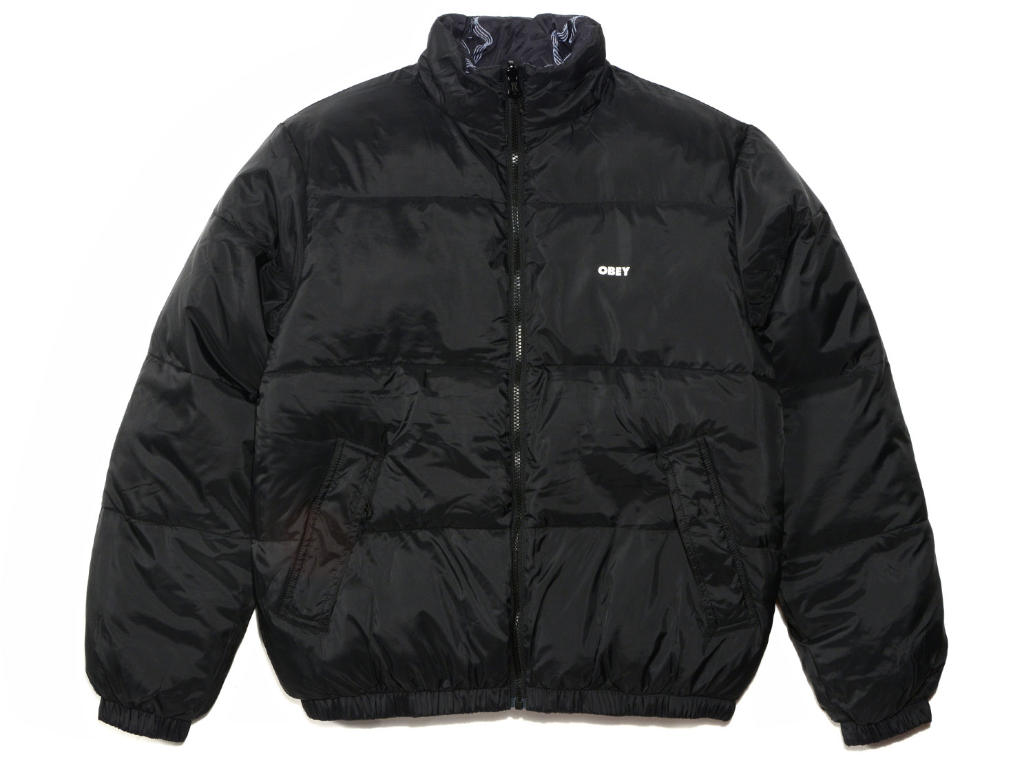 Obey Benny Puffer Jacket Black Novoid Plus