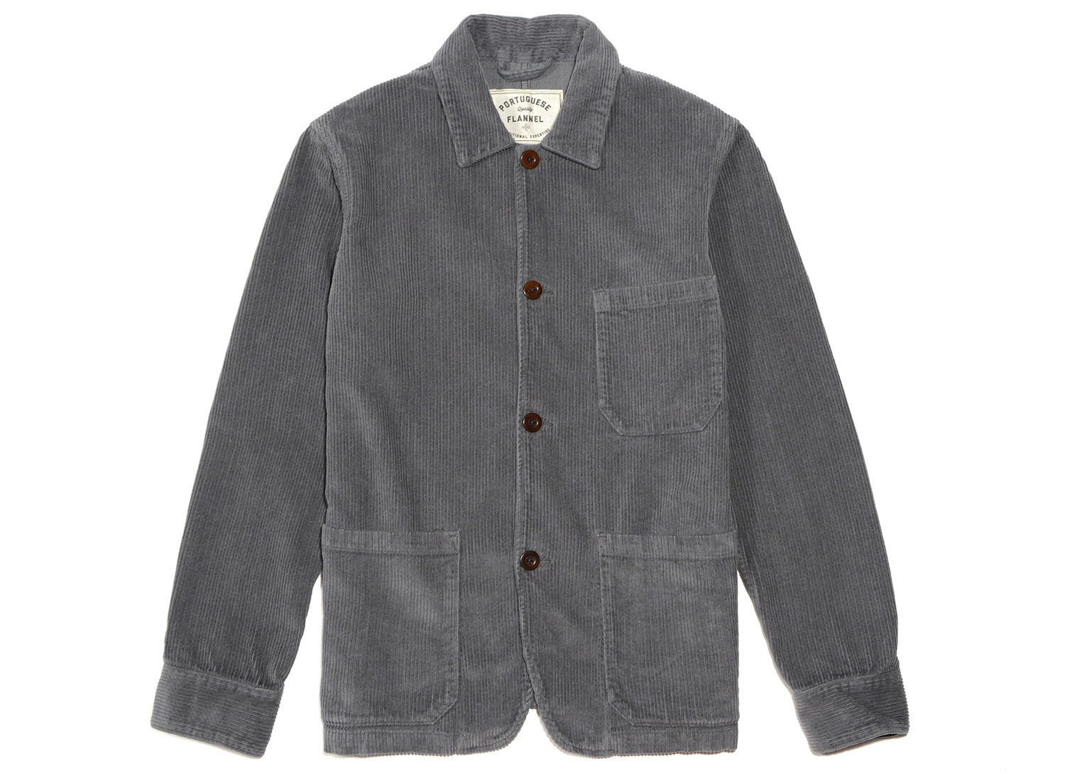 Portuguese Flannel Labura Corduroy Jacket Grey