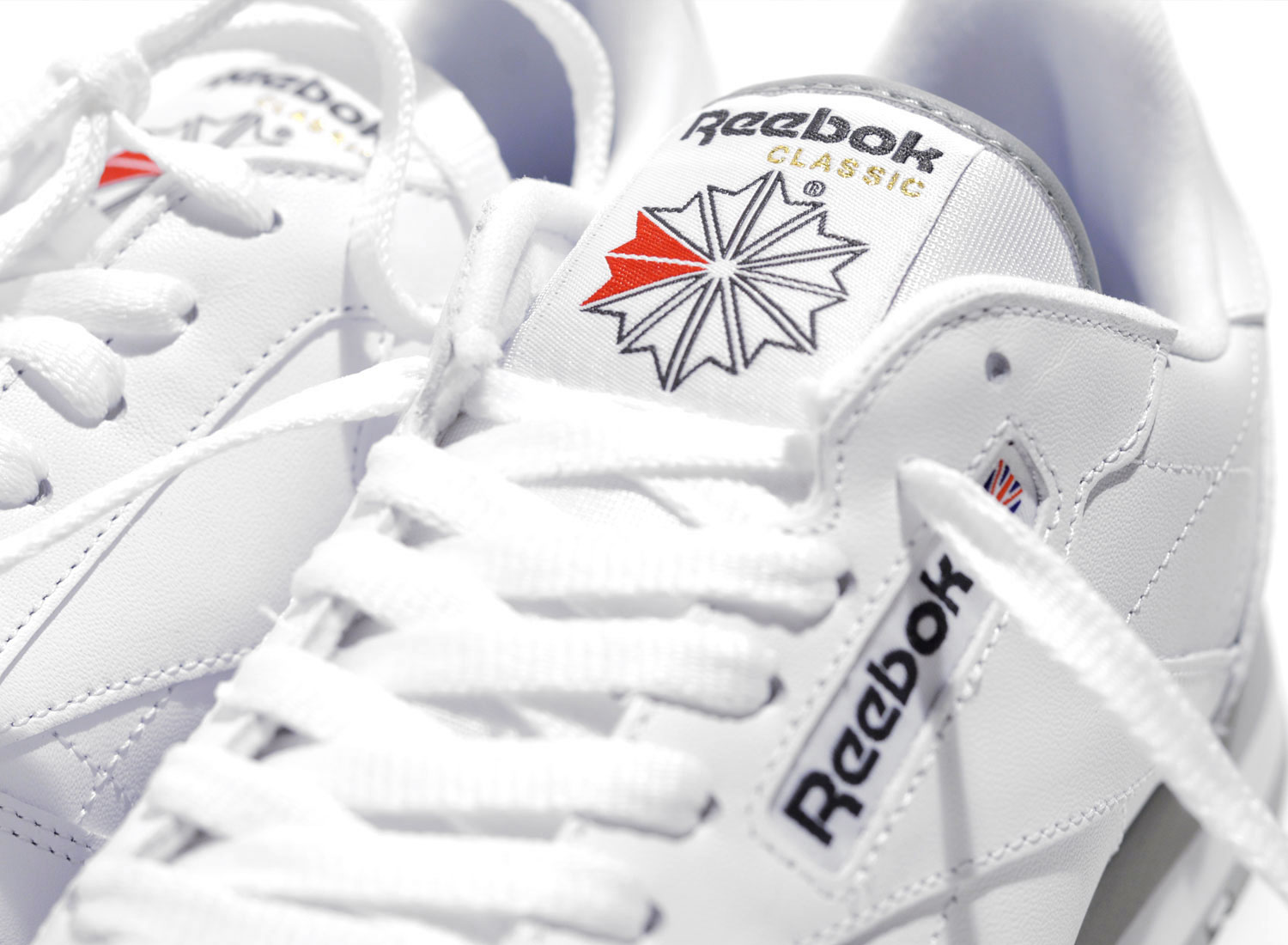 reebok classic leather white gray