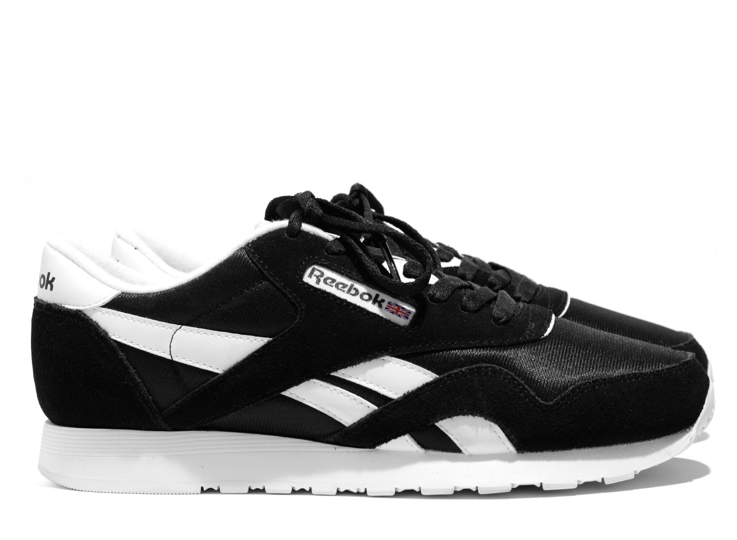 reebok black classic nylon