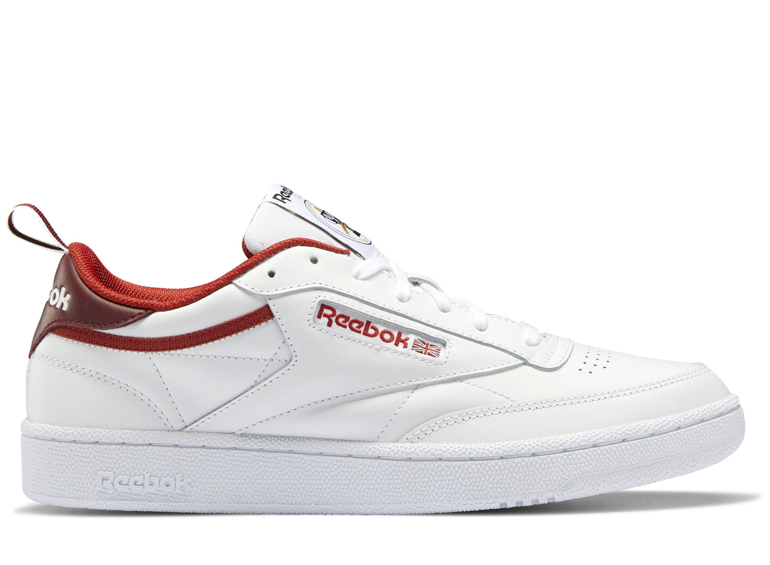 Reebok Club C 85 Legacy Red Merlot White FX4969 Novoid Plus