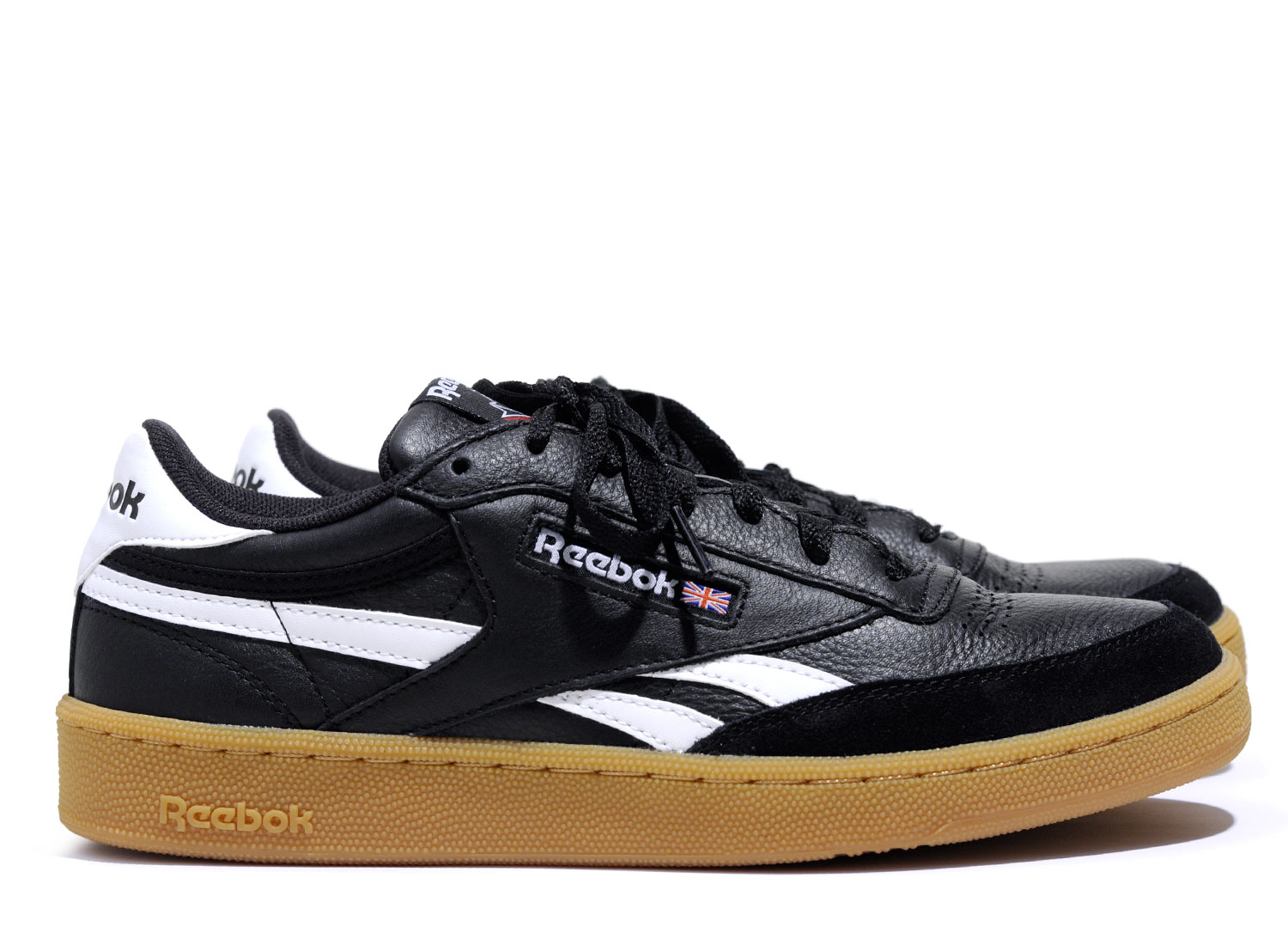 jualjual reebok revenge plus mu black leather original