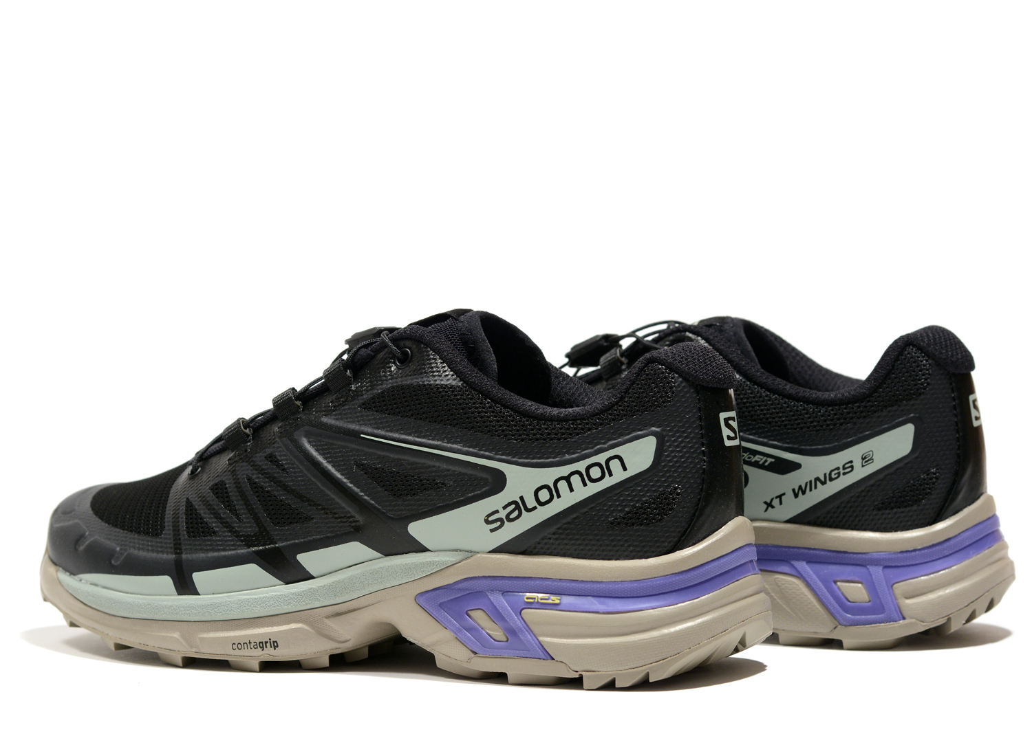 salomon xt wings 2 trainers in black tan