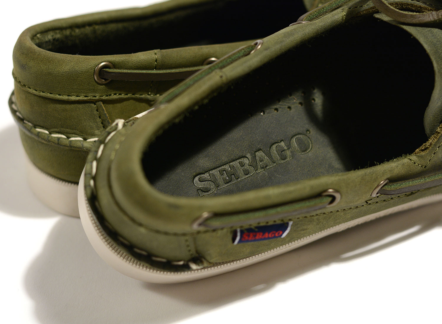 sebago docksides crazy horse