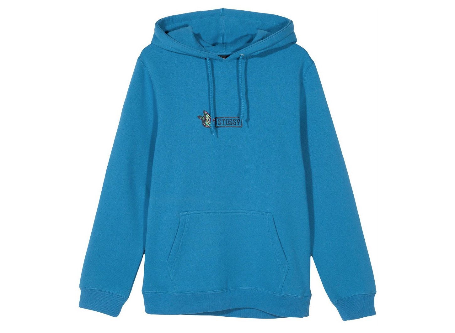 stussy butterfly applique hoodie