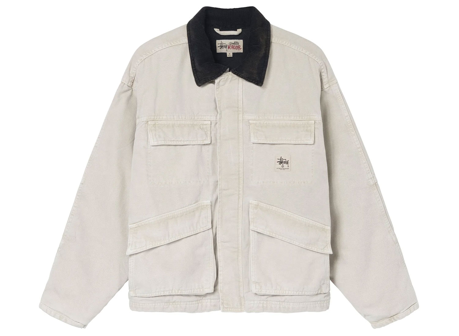 Stussy Washed Canvas Shop Jacket Bone / Novoid Plus