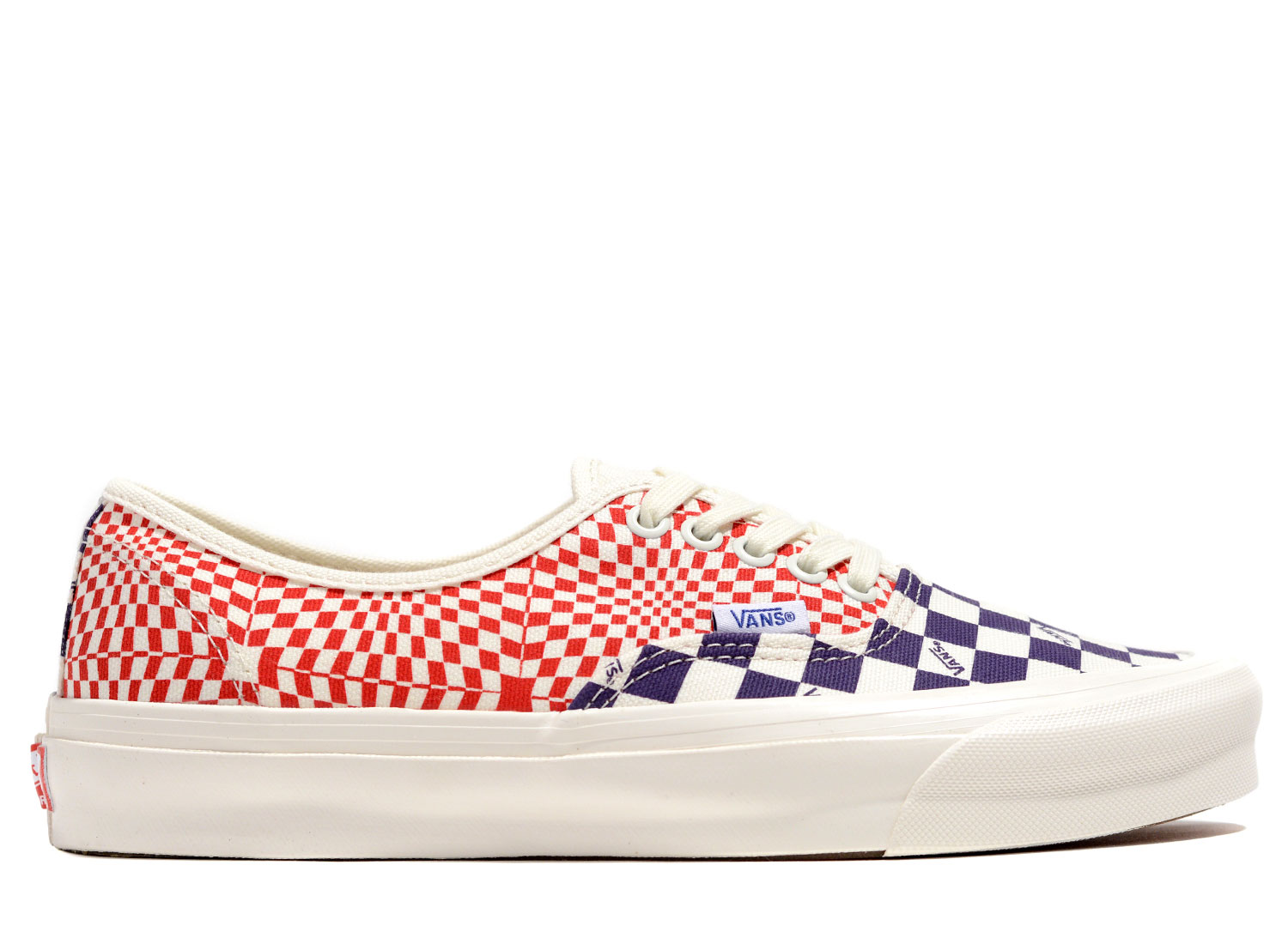 vans vault red checkerboard