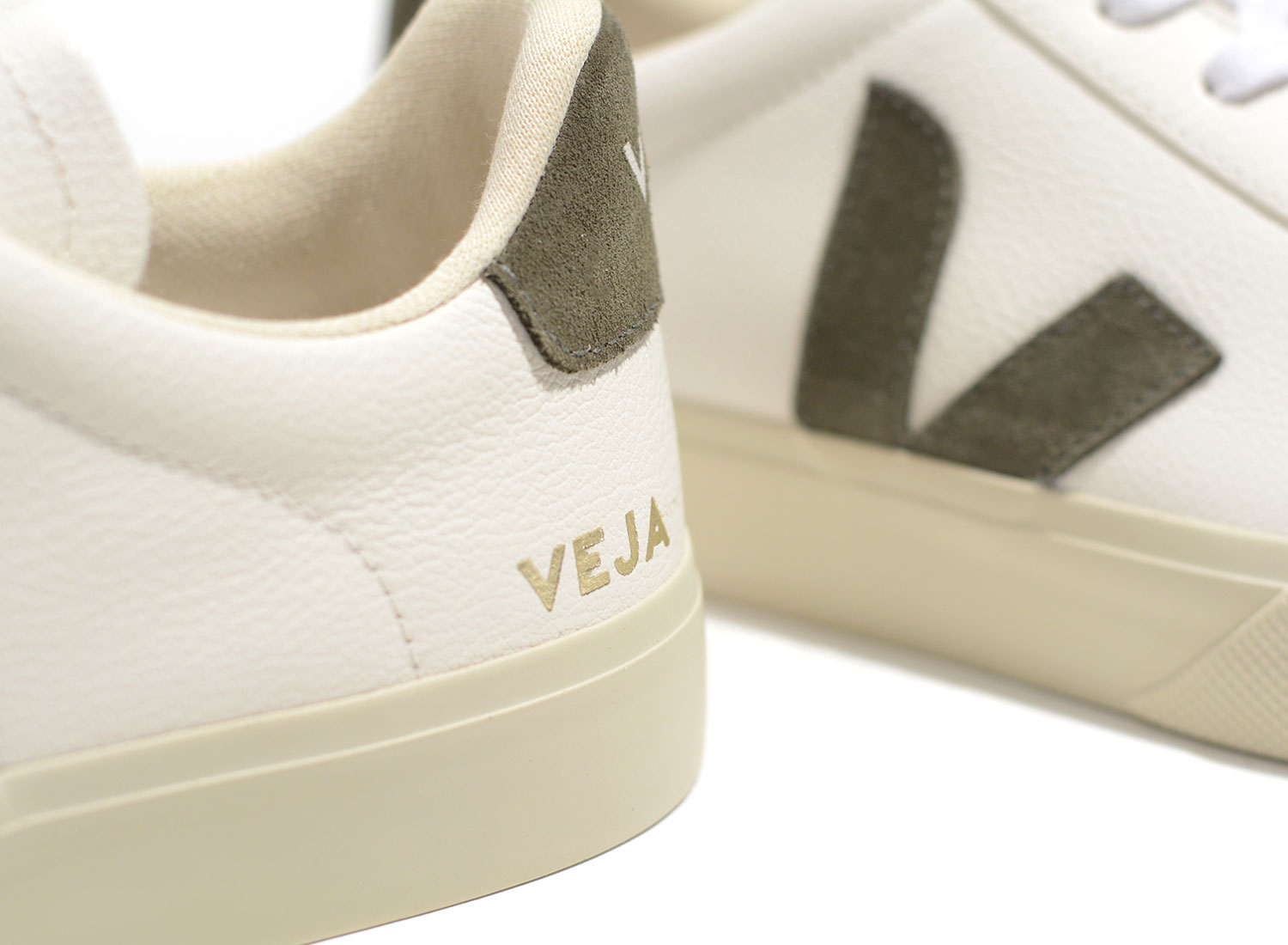 campo leather white khaki