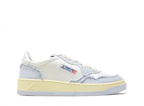 Autry Medalist Low CB10 Leather / Canvas White / Quite Grey