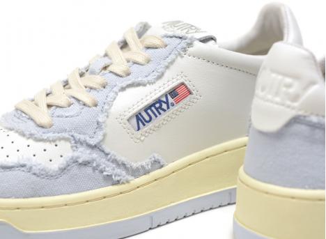 Autry Medalist Low CB10 Leather / Canvas White / Quite Grey