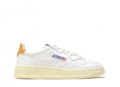 Autry Medalist Low LL70 Leather White / Honey Yellow