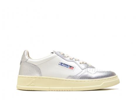 Autry Medalist Low WB18 Leather White / Silver