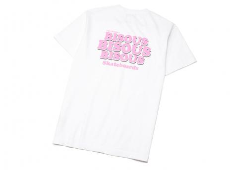 Bisous Skateboards Grease Tshirt White