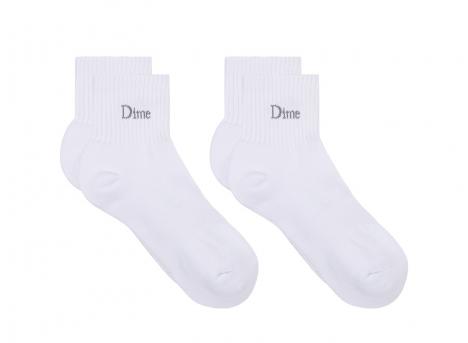 Dime Classic 2 Pack Socks White