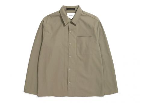 Norse Projects Carsten Solotex Twill Shirt Sediment Green