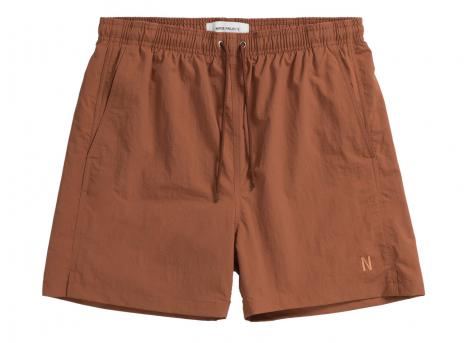 Norse Projects Hauge Recycled Nylon Swimmers Red Ochre