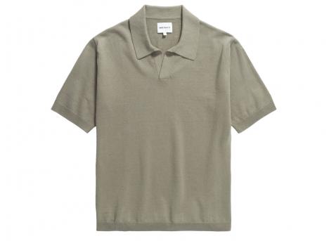 Norse Projects Leif Cotton Linen Polo Clay