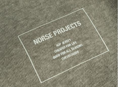Norse Projects Simon Loose Printed Tshirt Sediment Green