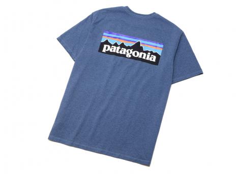 Patagonia P6 Logo Responsibili Tee Utility Blue