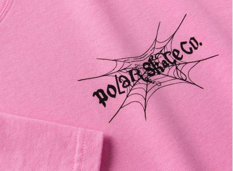 Polar Skate Co Spiderweb Tee Pink