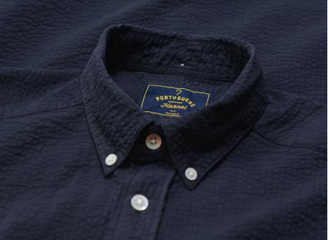 Portuguese Flannel Atlantico Shirt Navy