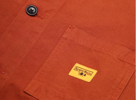 Service Works Canvas Coverall Jacket Terracotta
