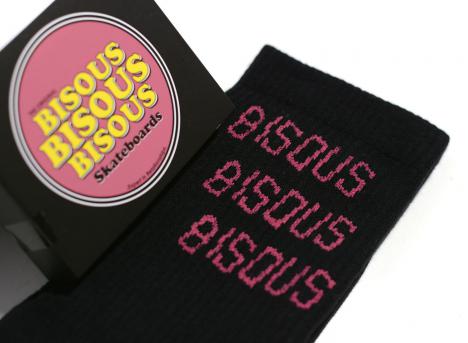 Bisous Skateboards Socks Bisous x3 Black
