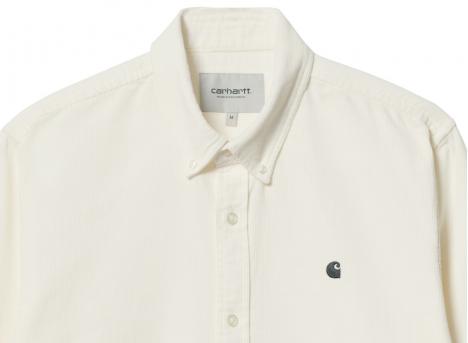 Carhartt Madison Fine Cord Shirt Wax / Black I030580