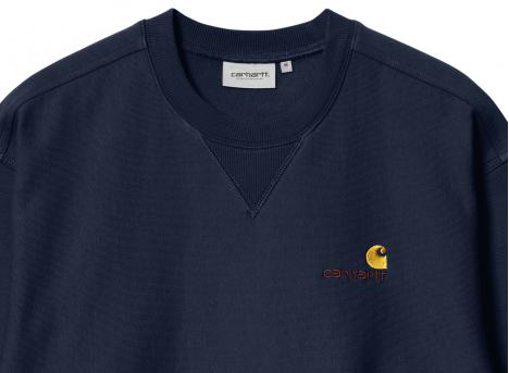 Carhartt American Script Sweatshirt Air Force Blue I025475