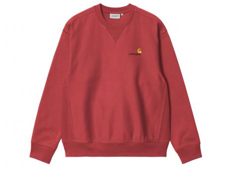 Carhartt American Script Sweatshirt Tuscany I025475